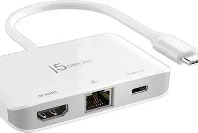 J5 USB-C TO HDMI/ETHERNET/USB ADAPTER