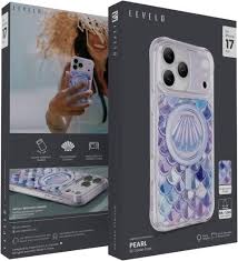 Levelo Pearl 3D IML Case For IPhone 17 Pro – Purple