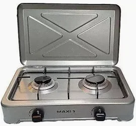 MAXI 2 BURNER TABLE TOP GAS COOKER 200OC