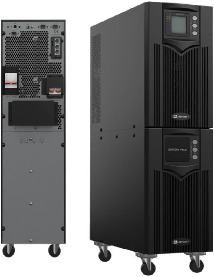MERCURY 10KVA 1-P ONLINE UPS, 0.8PF, 8000KW, 20X 8.2AH/12