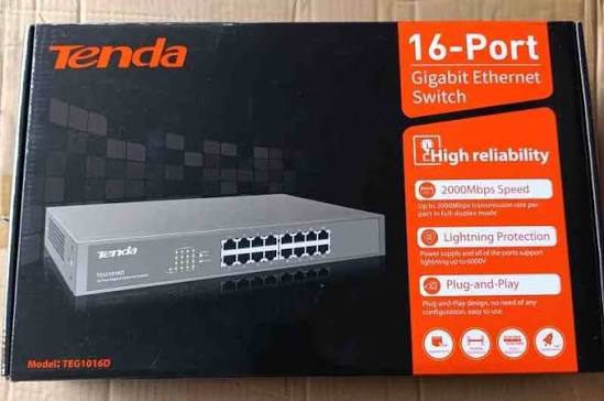 Tenda 16 Ports Gigabit Ethernet Switch