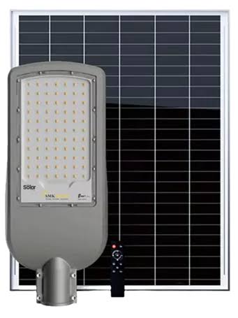 SMK 300 WATT SOLAR STREET LIGHT. LED: 1800 LUMENS, SOLAR PANEL: 35 WATT POLY