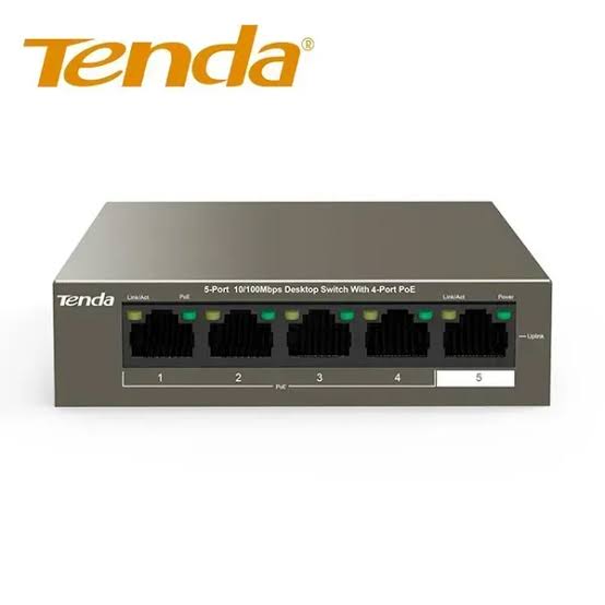 Tenda 5-port 10/100mbps Desktop Switch with 4-port PoE