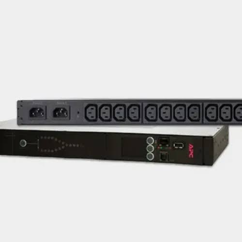 RACK ATS, 230V, 16A, C20 IN, (8) C13 (1) C19 OUT