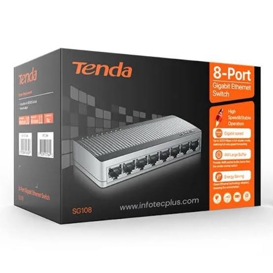 Tenda 8-Port Gigabit Ethernet PoE Router