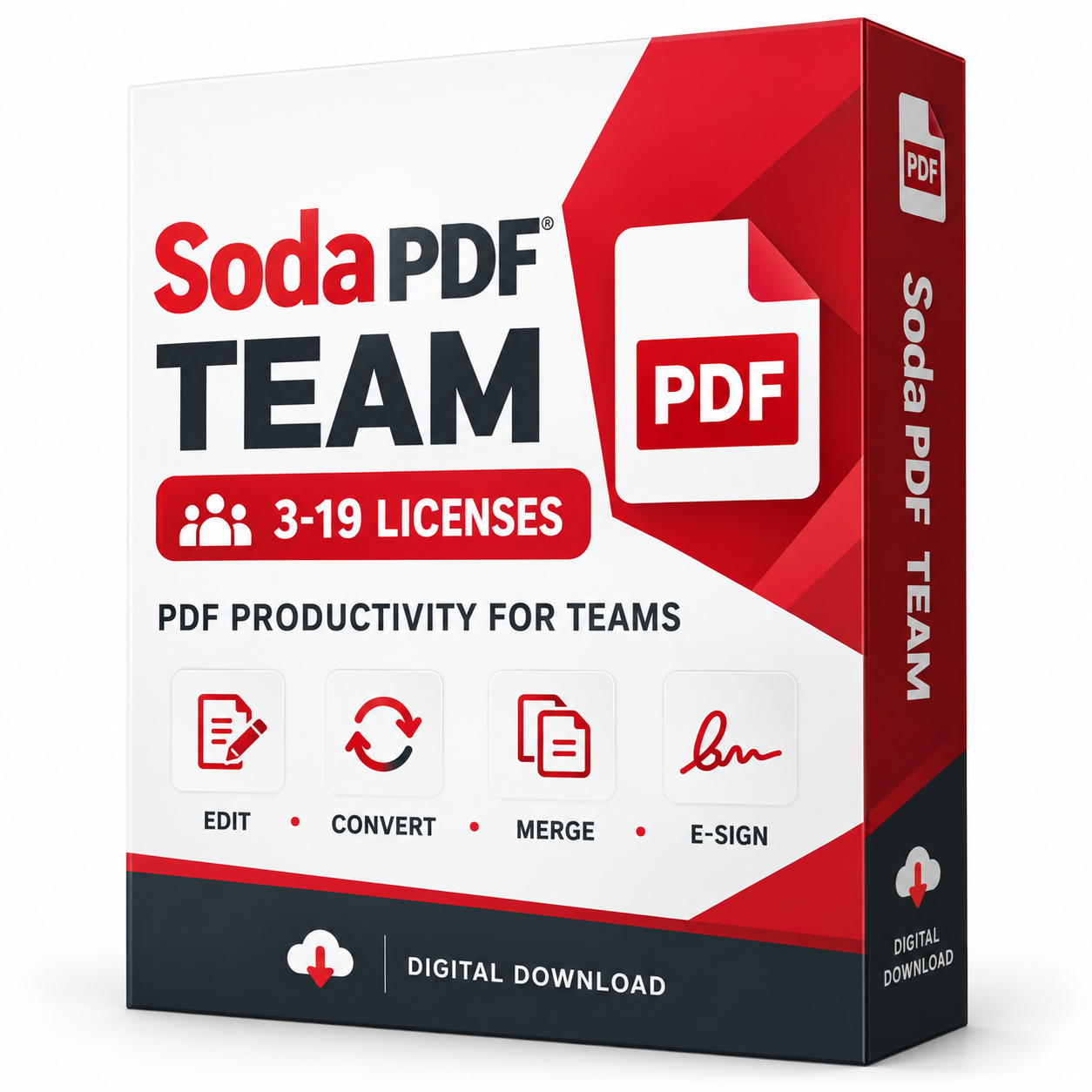 Sejda PDF Desktop plus Web for Teams | Annual Multiuser Licence