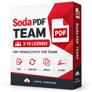 Soda PDF Team, 3 to 19 Licences PDF Productivity for Small and Growing Teams