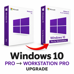 Microsoft Windows 10 Pro to Pro for Workstations Upgrade | 1 PC | Digital Licence