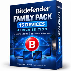 Bitdefender Family Pack, 15 Devices, Africa Edition