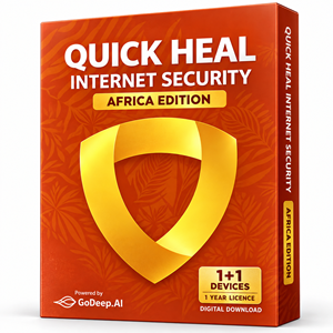Quick Heal Internet Security Africa Edition 1+1 Devices | 1-Year Licence | Windows PC | Digital Download