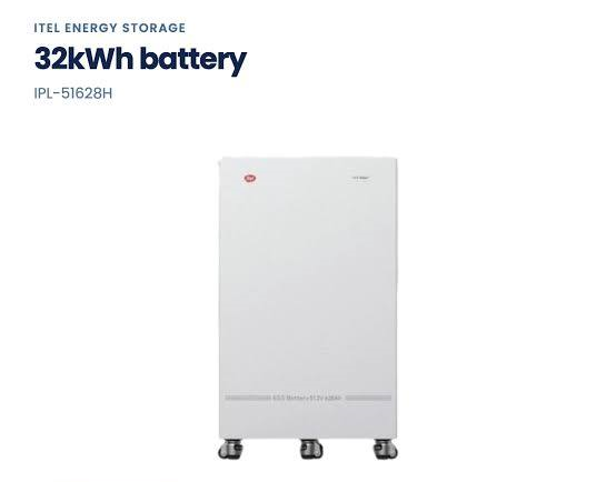 Itel 32kWh Lithium Iron Phosphate (LiFePO4) solar battery